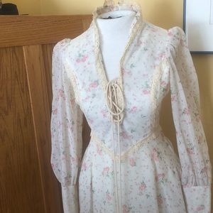 Vintage 70's Maxi Dress Worn Once Sz Small